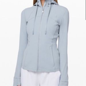 Lululemon Nulu define jacket hooded in chambray